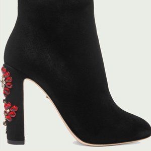 Dolce & Gabbana Embellished Crystal Booties